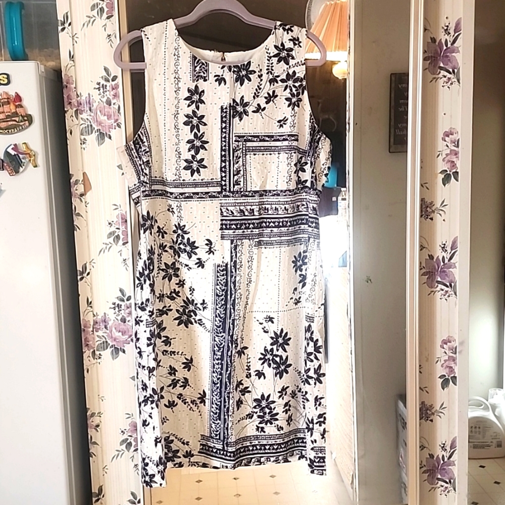 A-Line Eyelet Dress (above the knee)